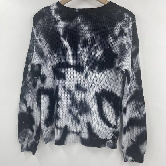 Freshman Girls Size XL 16 Multicolor Tie Dye Long Sleeve Pullover Sweater, Black - Picture 4 of 4